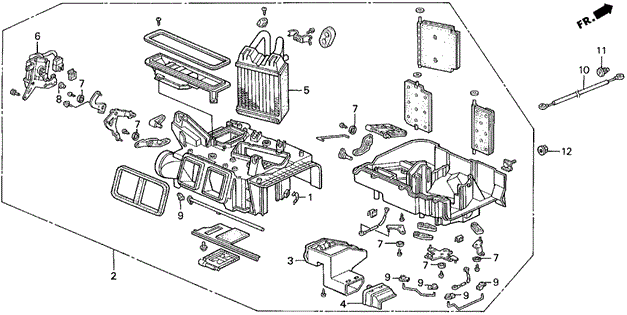Heater Unit for 1993 Honda Prelude #0