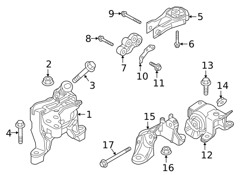 Engine & Trans Mounting for 2019 Mazda 6 #2