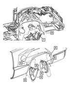 55359518AC - : Splash Shield, Right for Mopar Image