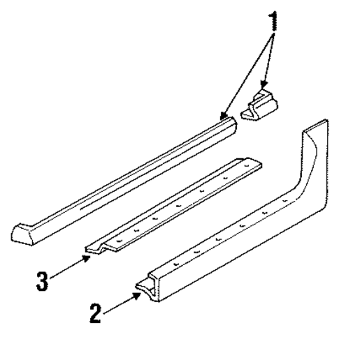 Exterior Trim - Pillars for 1988 Pontiac Grand Prix #0
