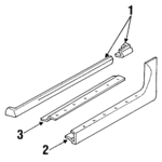 20475344 - Body: Rocker Molding for Pontiac: Grand Prix Image
