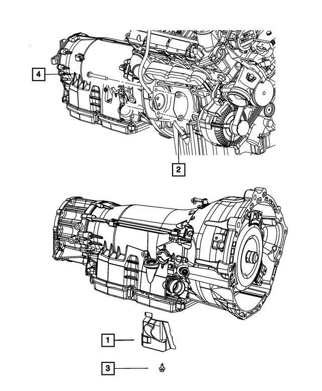 « 53013915AA – NAG1; W5J400 - W5A330; 5-Speed; Automatic Transmission : Thermique Ecran pour Mopar Image »