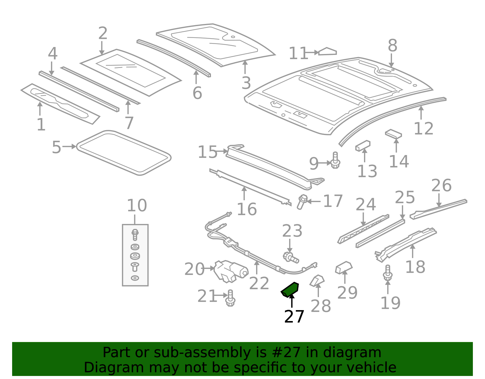 Genuine OEM Acura - Seal Part# 70108-SZN-A01 | Acura Parts For Less