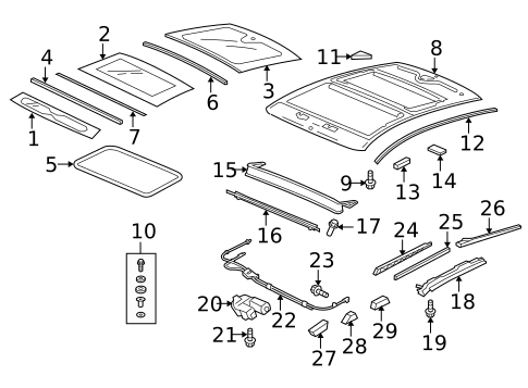 Sunroof for 2010 Acura ZDX #0