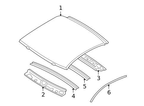 Roof & Components for 2010 Mitsubishi Eclipse #0