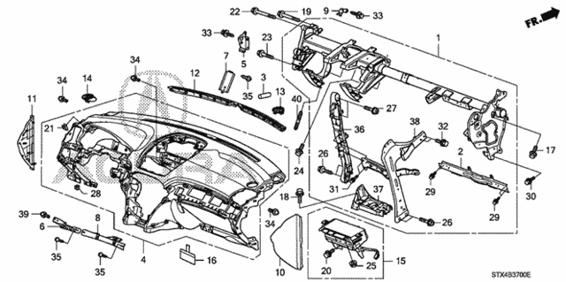 Instrument Panel for 2010 Acura MDX #0