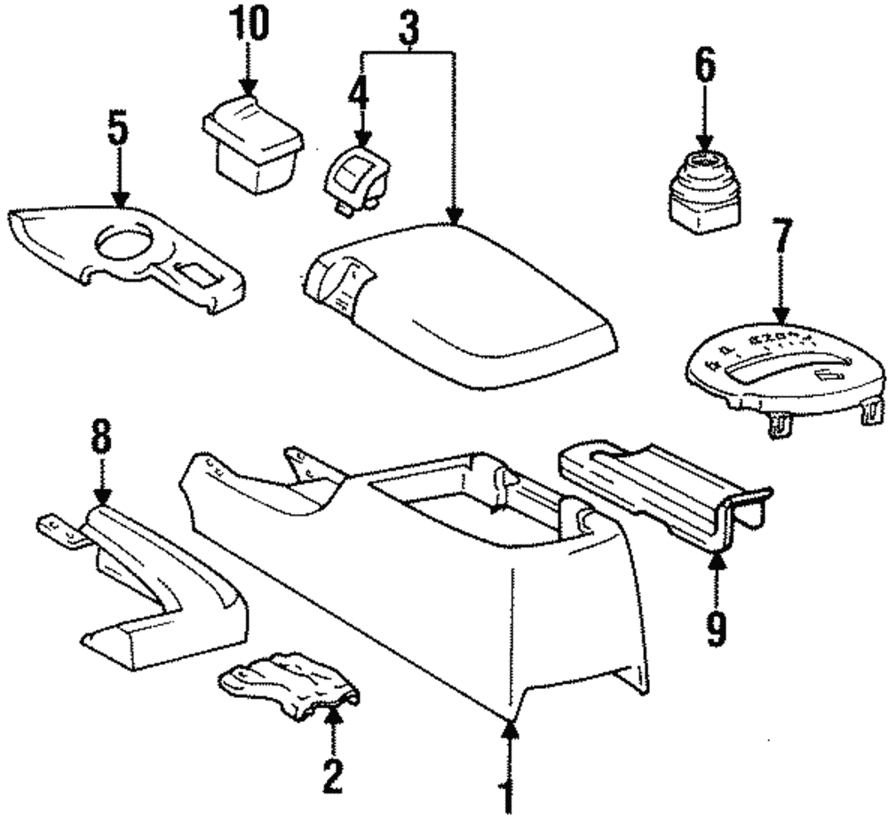 1993-1998 Toyota Supra Genuine Toyota 93-98 Supra MK4 Center