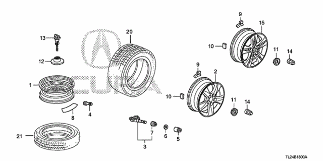 Wheel Disk (KA) for 2011 Acura TSX #0