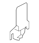 51477241739 - Body: Rubber Strip Bracket for BMW: 535i GT, 535i GT xDrive, 550i GT, 550i GT xDrive Image