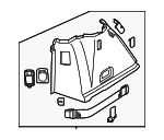 51477342885 - Body: Wheelhouse Trim for BMW: 535i GT, 535i GT xDrive, 550i GT, 550i GT xDrive Image