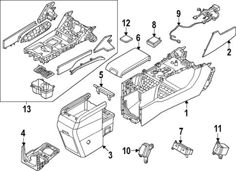 Console for 2025 Hyundai Santa Fe #0