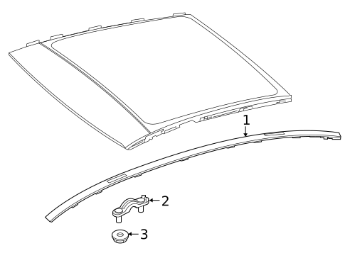 Exterior Trim - Roof for 2021 Mercedes-Benz A35 AMG #0