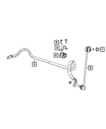 V5174185AC - Front Suspension: Stabilizer Bar Link Kit for Mopar Image