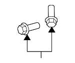 11609989 - Body: Wheelhouse Liner Bolt for GM Image