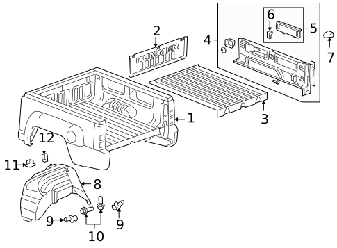 Box Assembly for 2010 Hummer H3T #0