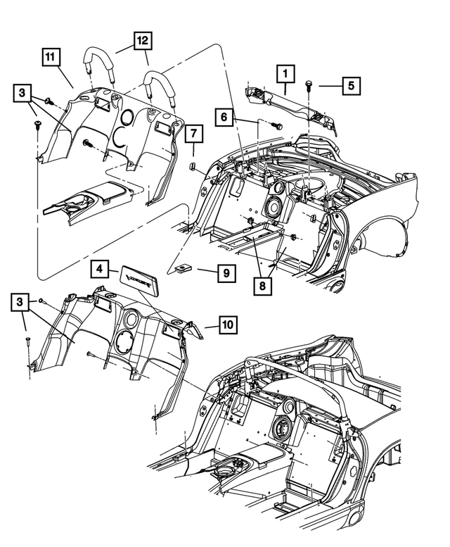 « TS04DX9AB –  : Garnissage De Tablier Panneau pour Mopar Image »