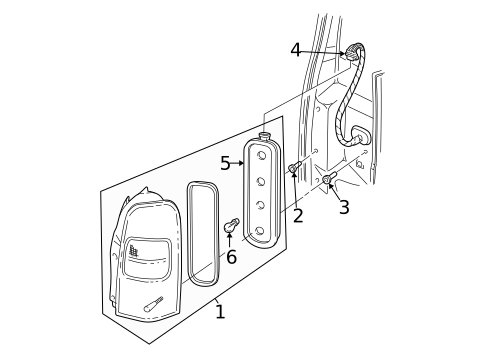 Tail Lamps for 2001 Pontiac Montana #0