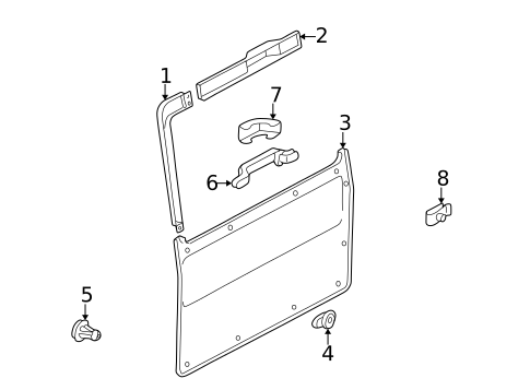 Interior Trim - Back Door for 2004 Mercedes-Benz G55 AMG #0