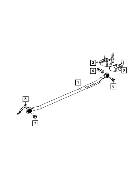 Front Stabilizer Bar for 2021 Ram 3500 #7