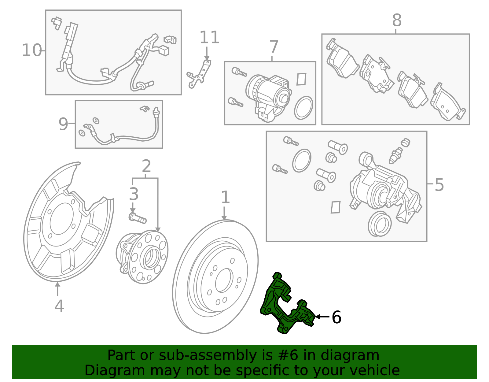 2019-2025 Acura Caliper Mount 43220-TJB-A01 | OEM Parts Online