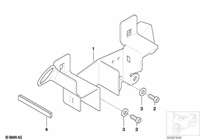 7129905536 - Frame and Mounting Parts: Isa Screw - M6X16-8.8-ZNNIV for BMW-Motorrad Image
