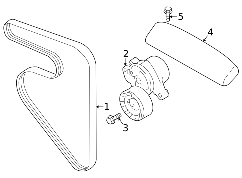 Belts & Pulleys for 2025 Subaru Crosstrek #0