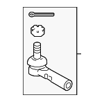 4504609330 - : Outer Tie Rod for Toyota: Tacoma Image