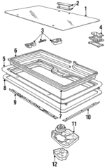 E4TZ9850054A - Body: Glass Assembly for Ford: Aerostar, Bronco II Image
