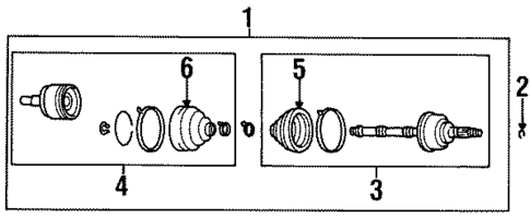 Drive Axles for 1997 Mazda MPV #0