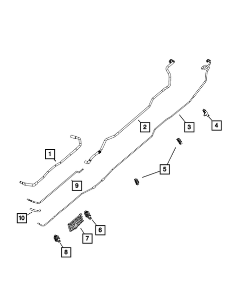 Fuel Lines and Tubes for 2023 Ram 2500 #1