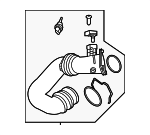 13718651066 - Engine: Pressure Hose for BMW: 540i, 540i xDrive, 740i, 740i xDrive, 745e xDrive, 840i, 840i xDrive, M340i, M340i xDrive, M440i, M440i Gran Coupe, M440i xDrive, M440i xDrive Gran Coupe, X3, X4, X6, Z4 Image