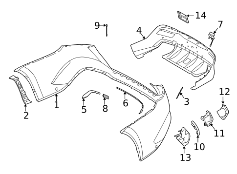 Bumper & Components - Rear for 2025 Mercedes-Benz GLE63 AMG S #0