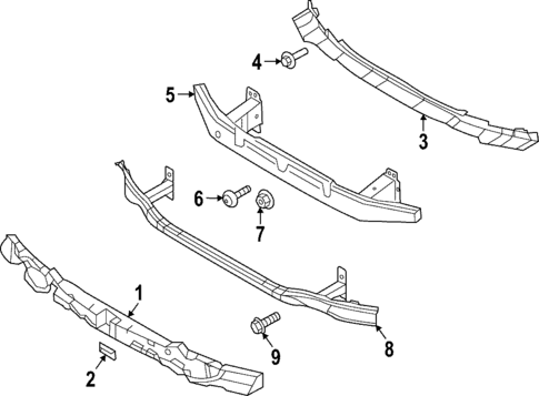 Bumper & Components - Front for 2025 Genesis G90 #1
