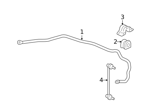 Stabilizer Bar & Components for 2008 Honda Fit #0