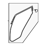 828301KA0A - : Door Weather-Strip for Nissan: Juke Image