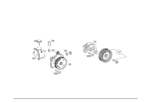 Power-Steering Pump for 2014 Mercedes-Benz GLK250 #0