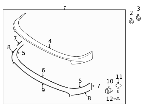 Spoiler for 2014 Hyundai Elantra Coupe #1