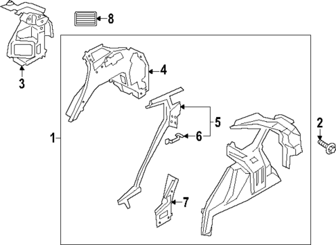 Inner Structure for 2023 Ford Escape #0
