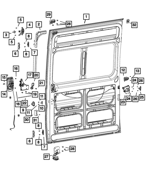 Sliding Cargo Door for 2018 Ram ProMaster 3500 #0