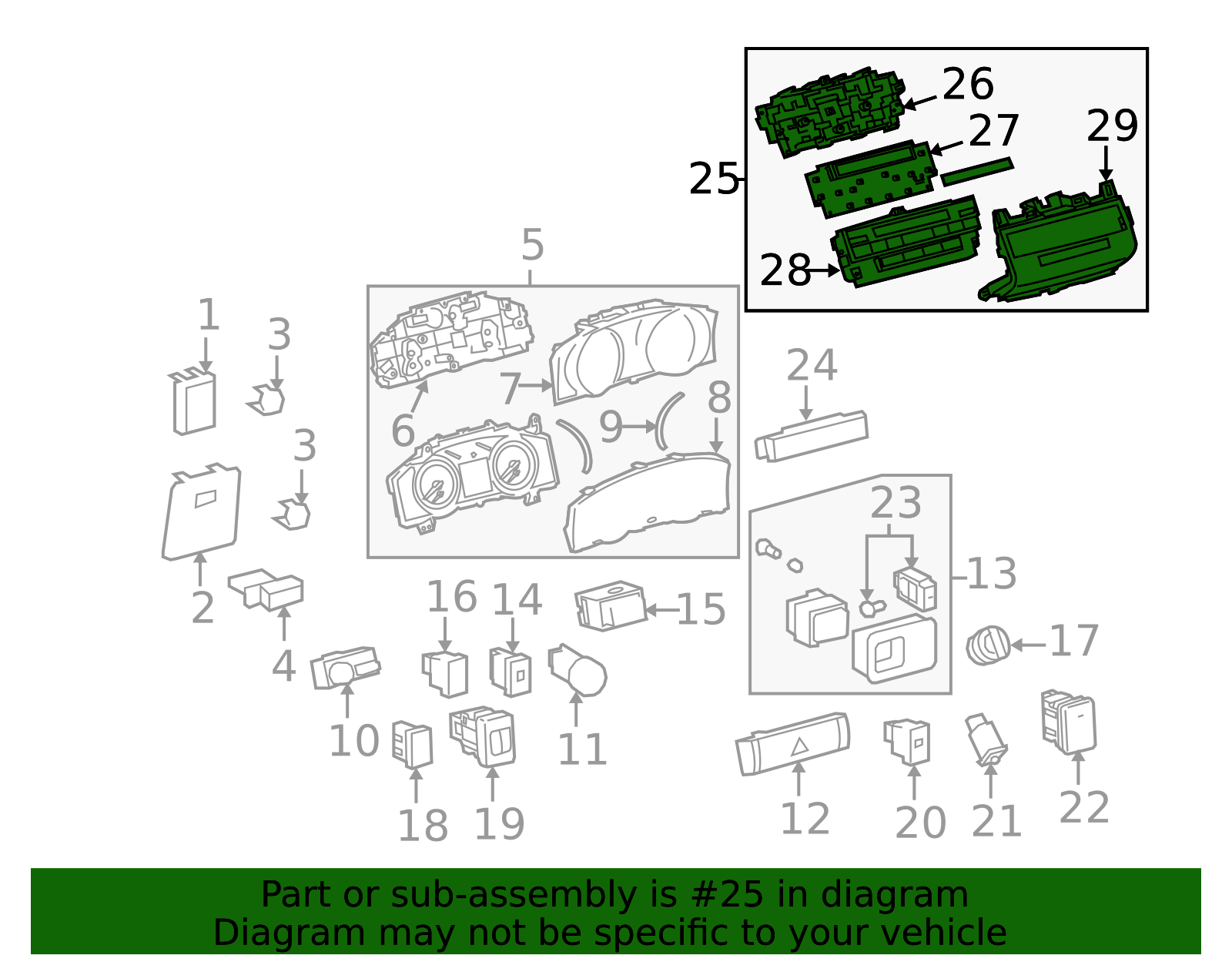 55905-60C20 - HVAC Temperature Control Panel 2013-2015 Toyota Land ...