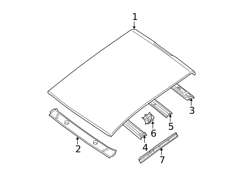 Roof & Components for 2011 Nissan TITAN #1