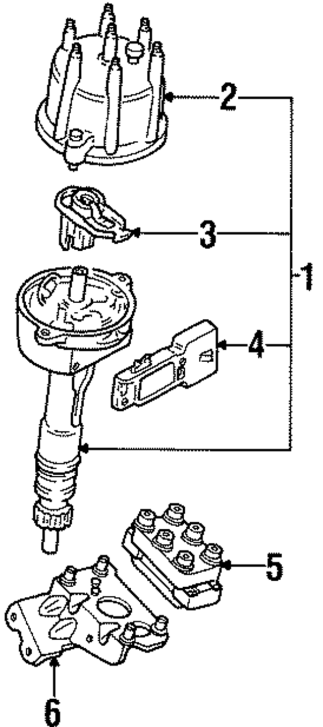 DA2025 - Electrical: Distributor Assembly for Ford Image