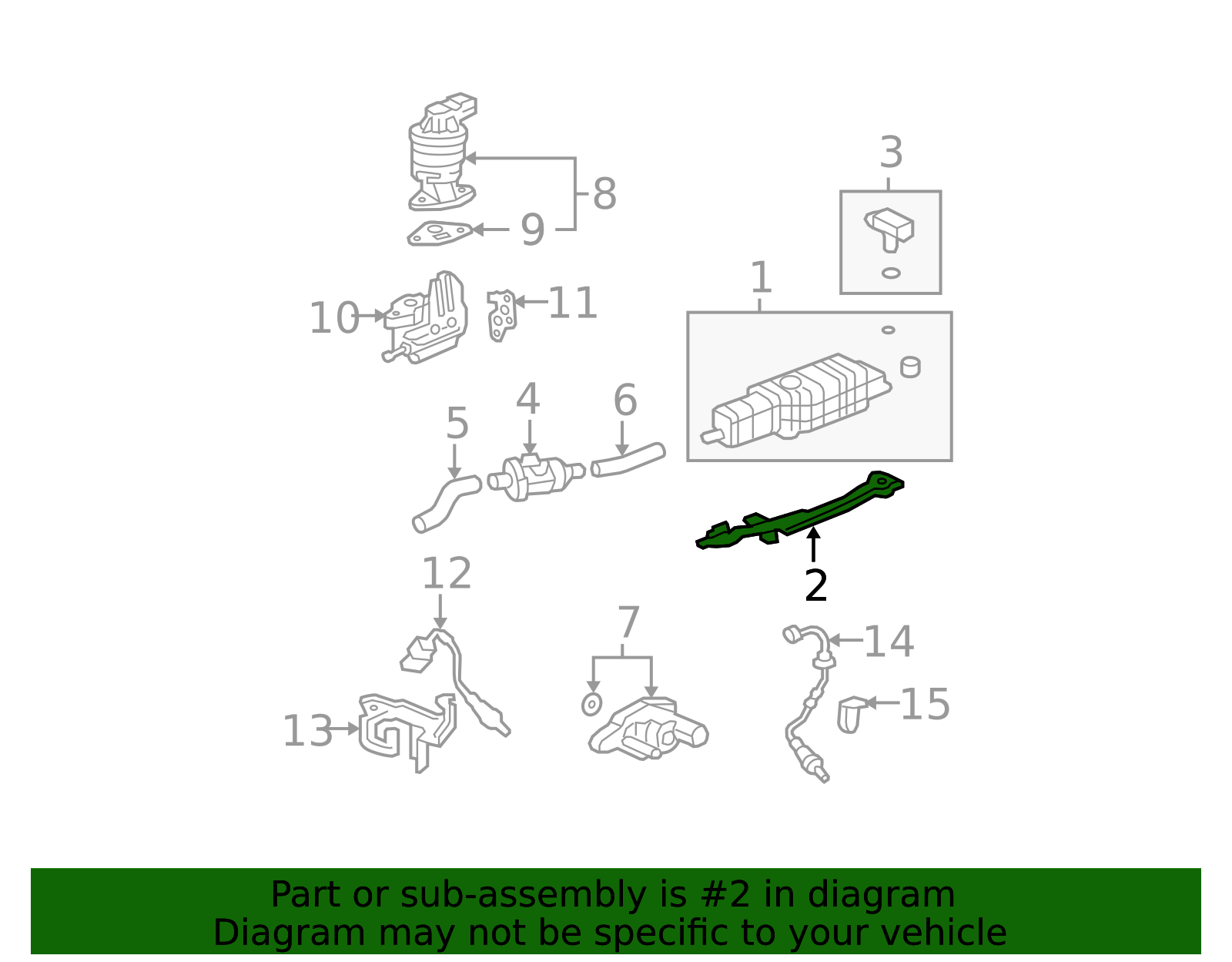 17358-SLN-A00 - Vapor Canister Mount Bracket 2007-2008 Honda Fit ...