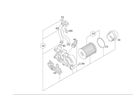 Oil Filter and Oil Cooler for 2019 Smart EQ fortwo #0