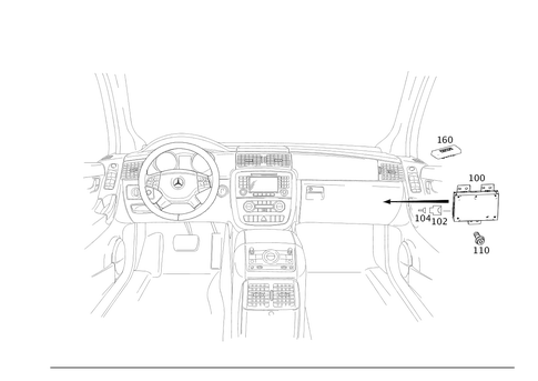 Electrical Compartment in Co-Driver Legroom for 2008 Mercedes-Benz R350 #0