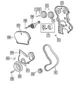 6503438 - 2.4L Gas; Engine: Flared Washer for Chrysler: PT Cruiser, Sebring, Voyager | Dodge: Caravan, Neon, Stratus | Jeep: Liberty, Wrangler Image