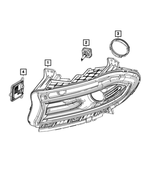 68546773AC - Electrical: Headlamp, Left for Dodge: Charger Image