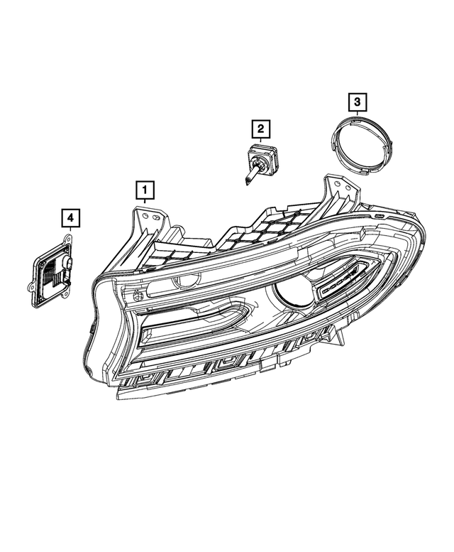 68546773AC - : Headlamp, Left for Mopar Image