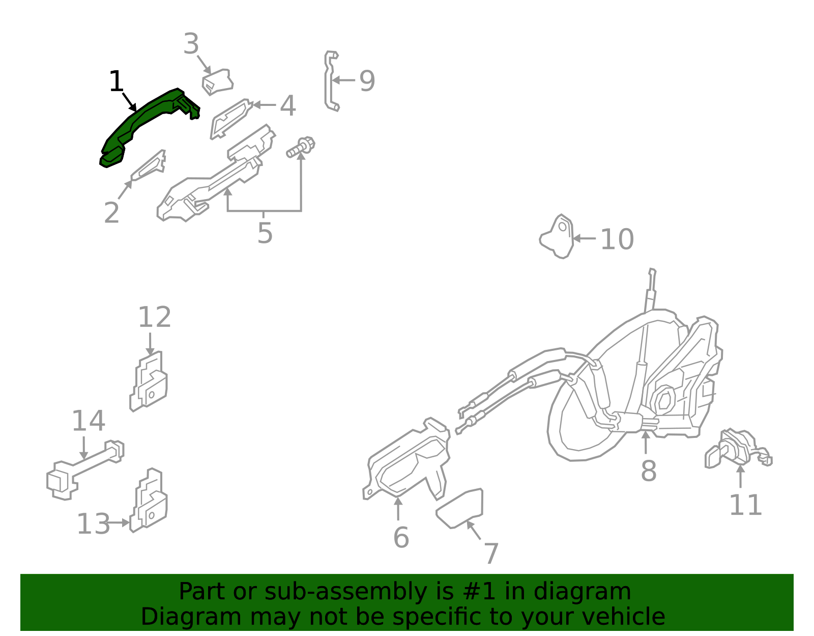 80640-6CA0A - Handle, Outside 2019-2025 Nissan Altima | Official