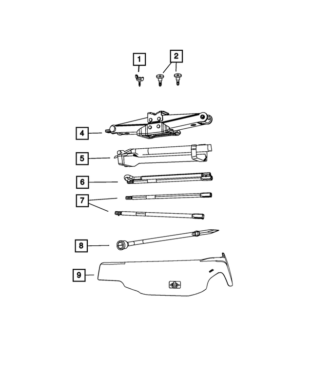 6104994AA - Wheels: Nut for Chrysler: 300, Pacifica, Voyager | Dodge: Charger, Durango | Jeep: Grand Wagoneer, Wagoneer | Ram: 1500, 1500 Classic, 2500, 3500 Image
